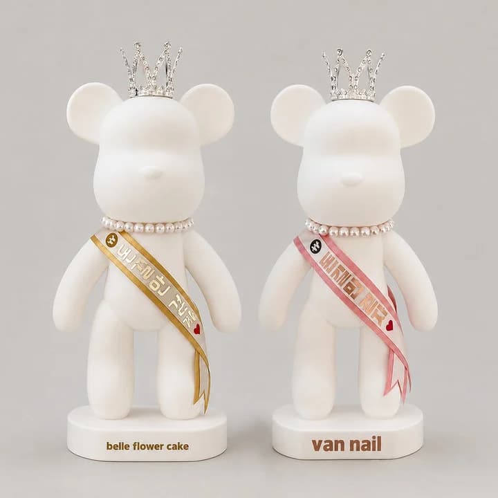 👑개업선물 미스코리아 빅베어 석고방향제 맞춤 레터링